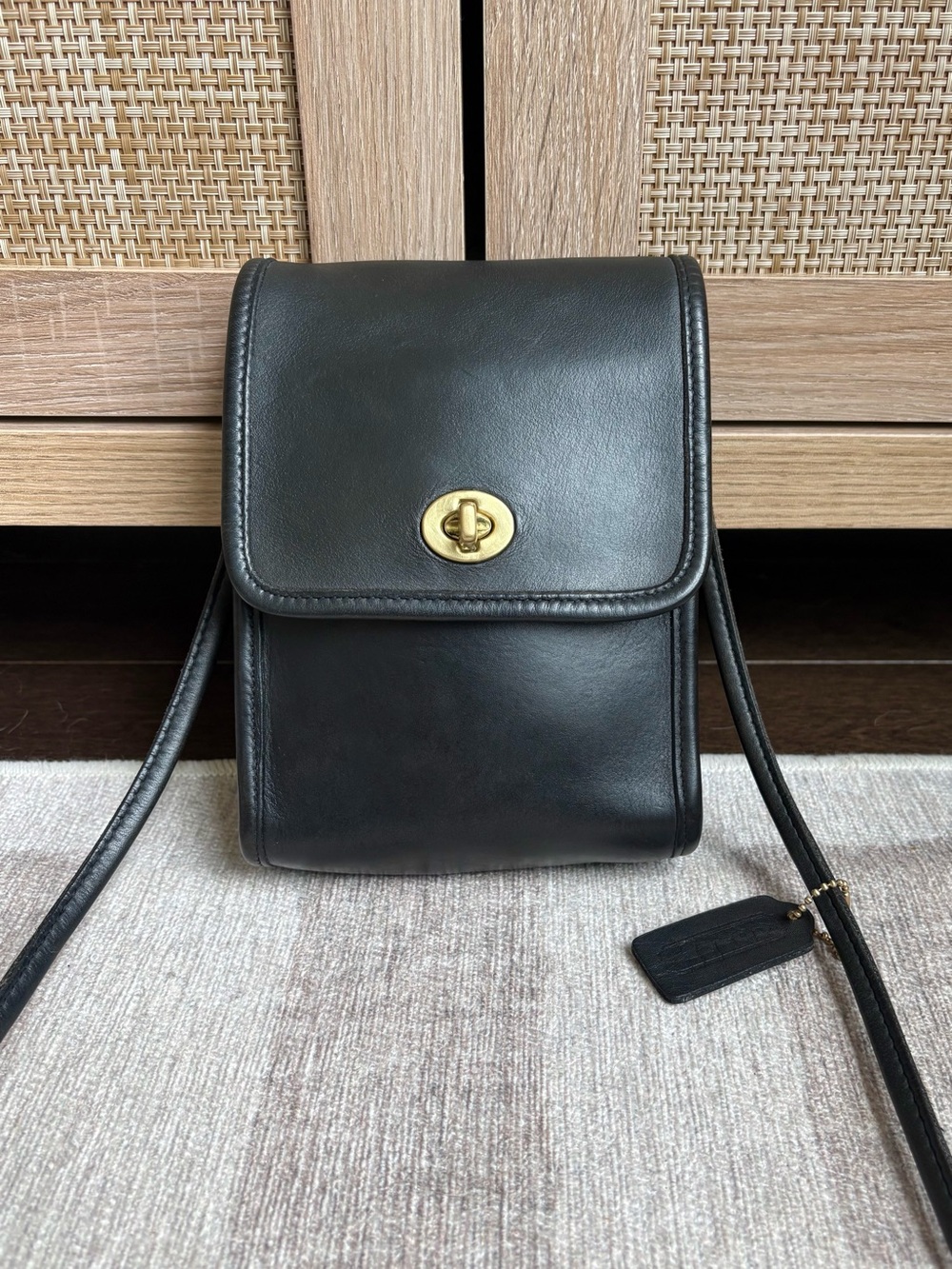 COACH Vintage Scooter Dark Forest Green Crossbody Shoulder Bag Handbag 9893